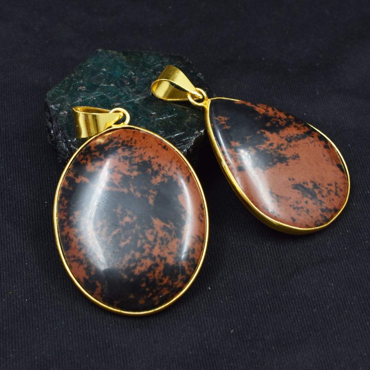 silver gemstone pendant India