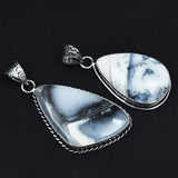 sterling silver agate pendant