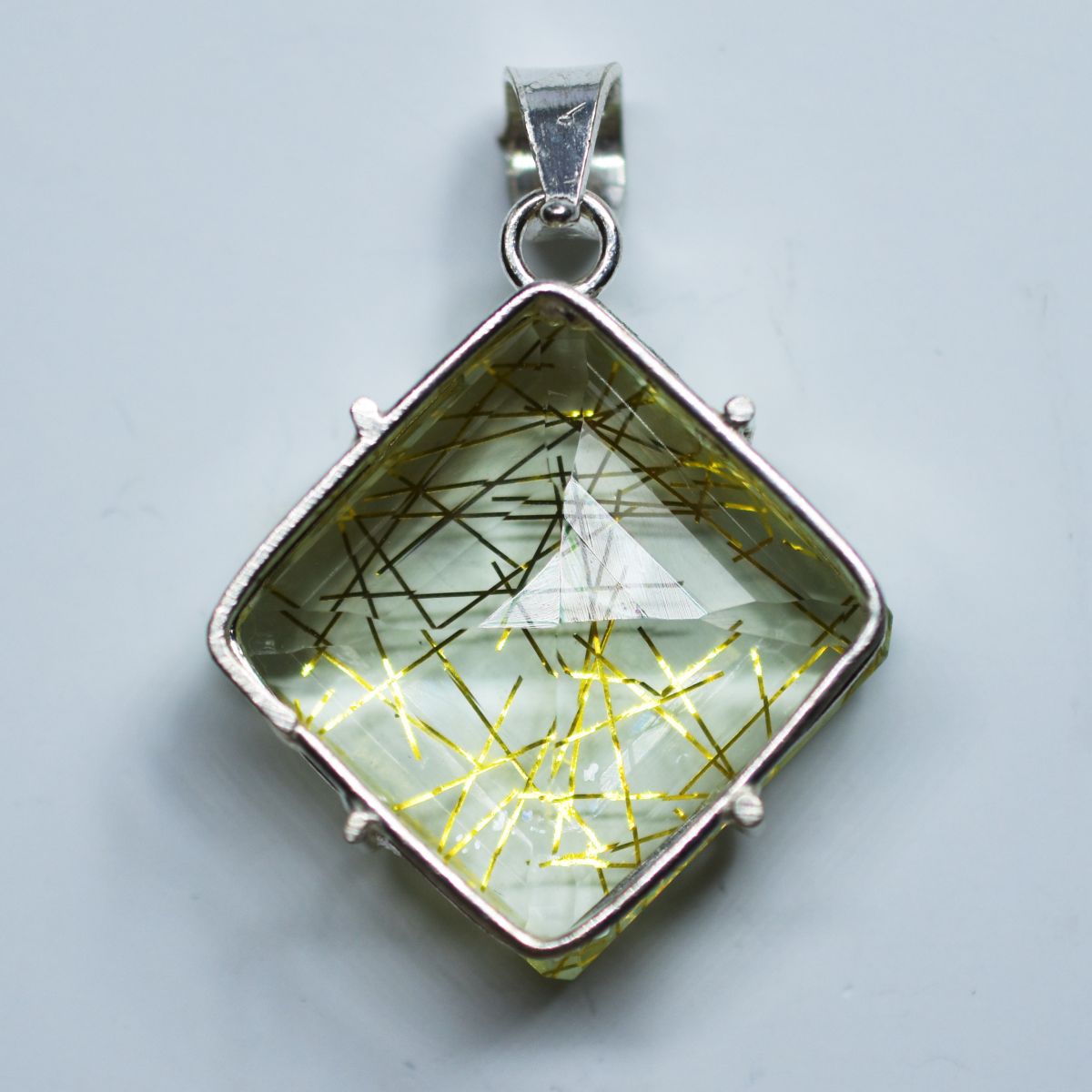 handmade topaz pendant