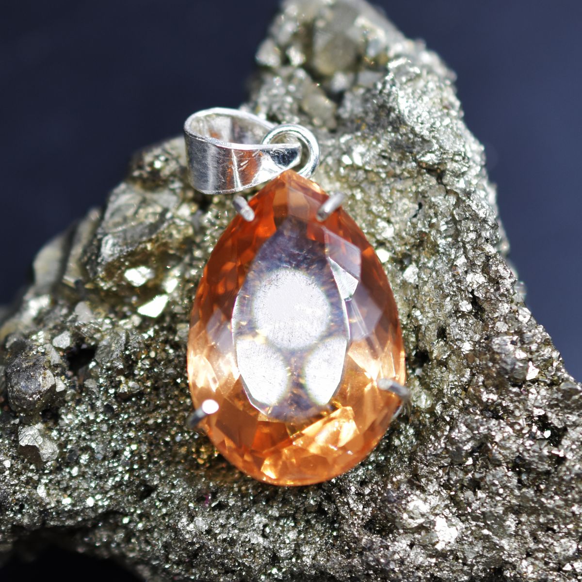 75.90 Honey Topaz Pendant Lab Created 925 Sterling Silve Gemstone CERTIFIED