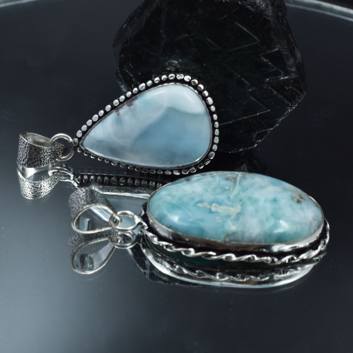 sterling silver gemstone pendant