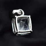 sterling silver sapphire pendant