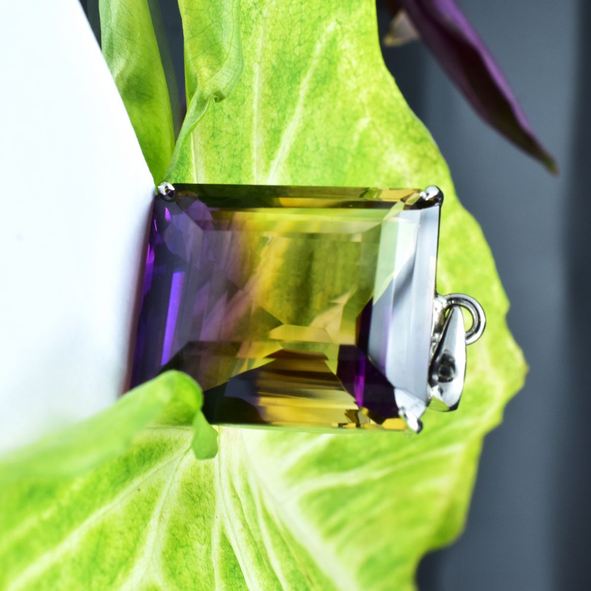 sterling silver gemstone pendant