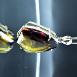 925 Sterling Silver Fancy Pendant 61.3 Ct Natural Ametrine Gemstone Certified