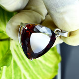 Beautiful Bi Color Ame trine Pendant 39.5 Ct 925 Sterling Silver CERTIFIED Gems