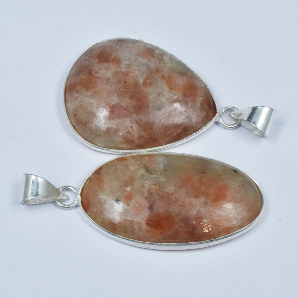 silver sunstone pendant India