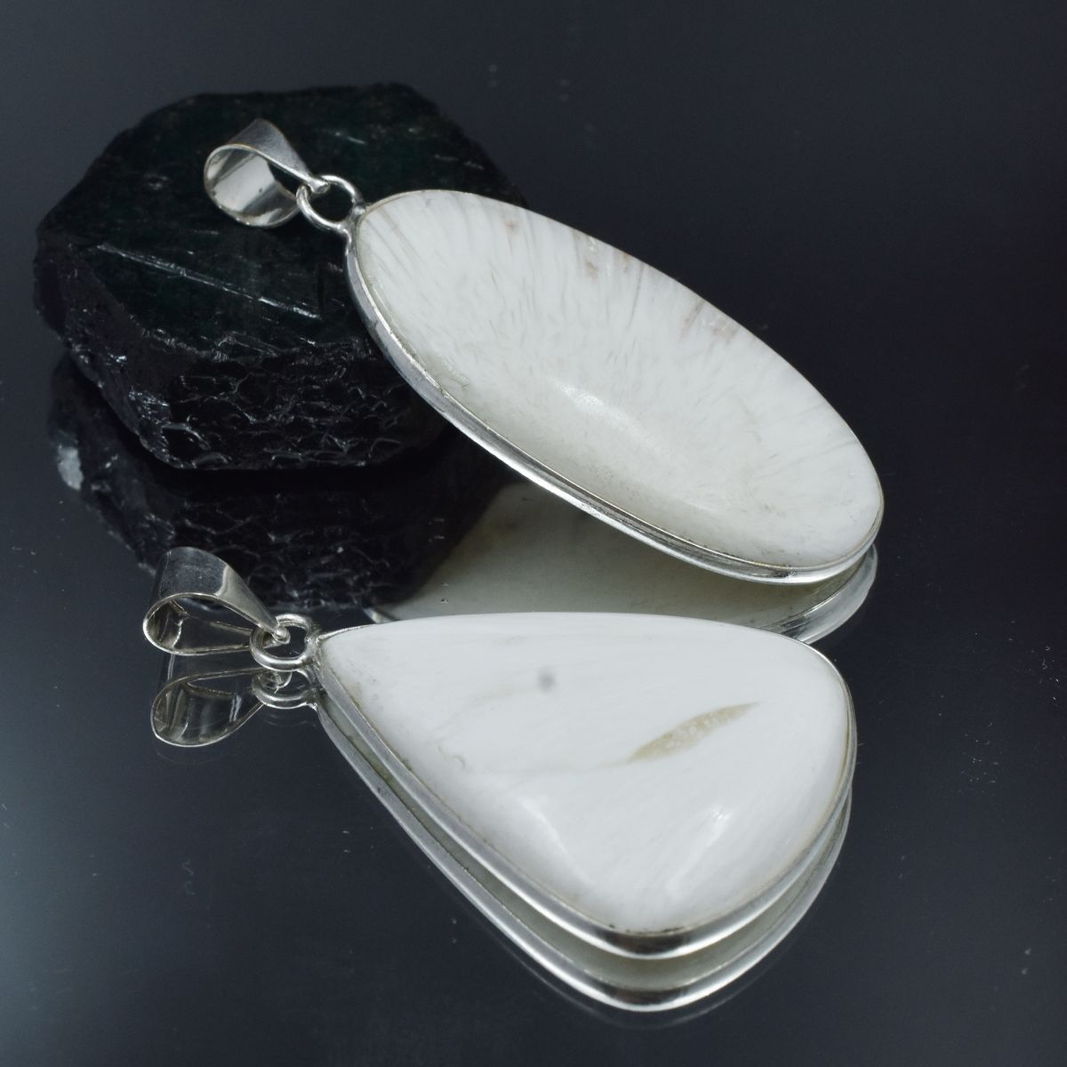 sterling silver gemstone pendant