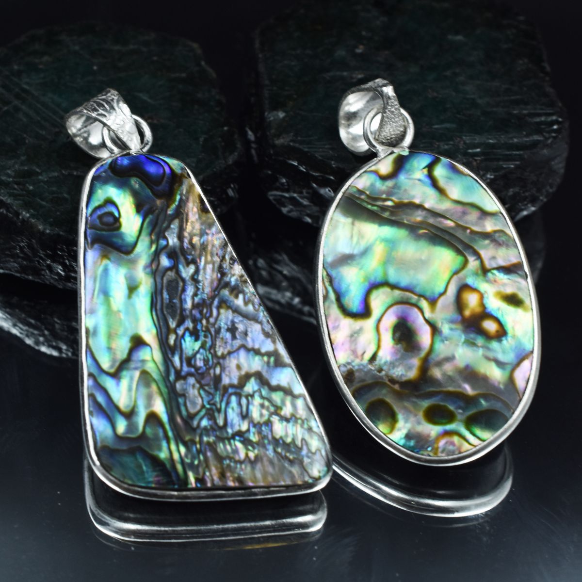 silver gemstone pendant India