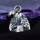 sterling silver sapphire pendant