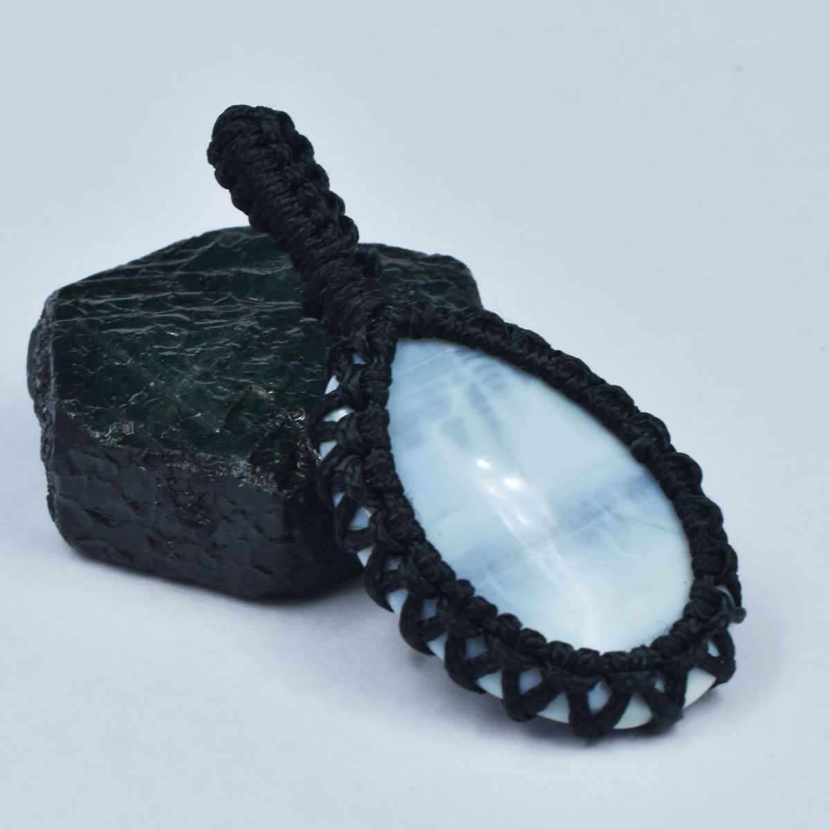 CERTIFIED Natural Blue Opal 34.25 Ct Pendant Pear Cut Loose  Gemstone