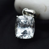 sterling silver sapphire pendant