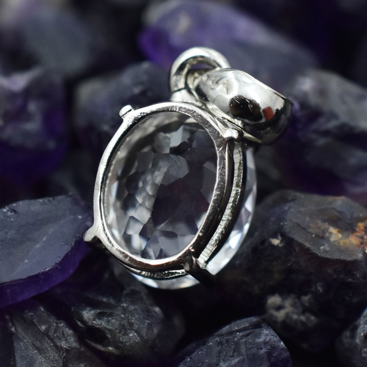 handmade sapphire pendant