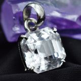 sterling silver sapphire pendant