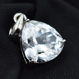 sterling silver sapphire pendant