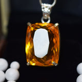 natural sapphire pendant