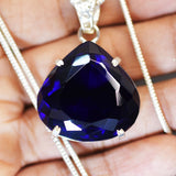 sterling silver topaz pendant