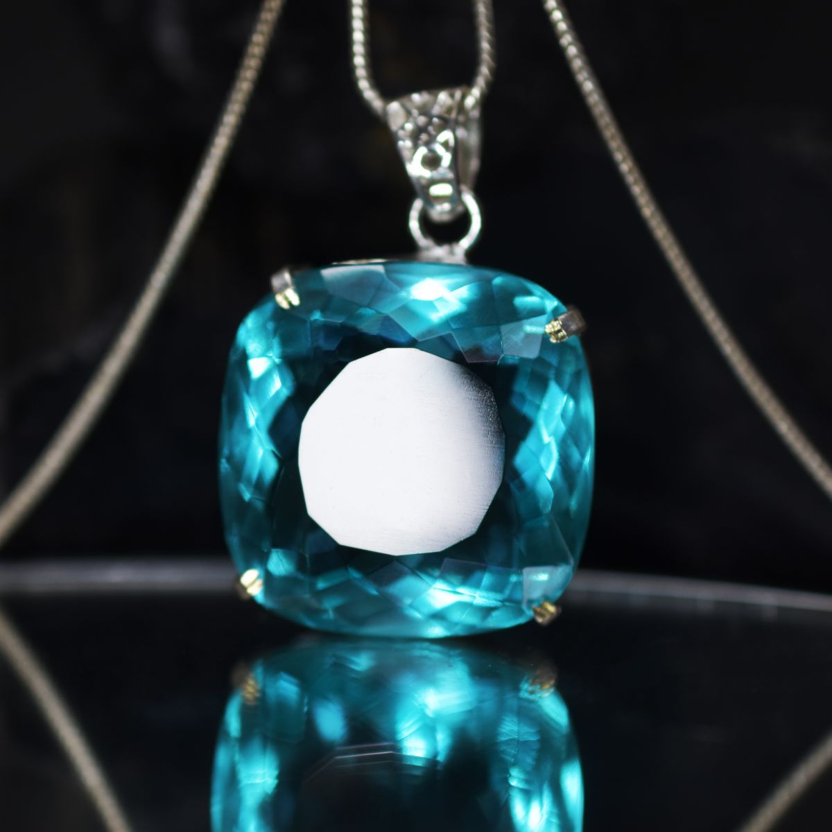 natural topaz pendant
