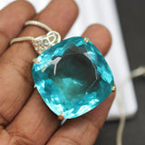 sterling silver topaz pendant