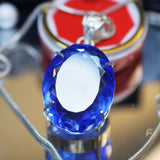sterling silver topaz pendant
