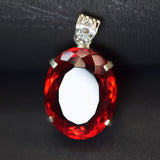 sterling silver topaz pendant