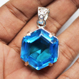 natural topaz pendant