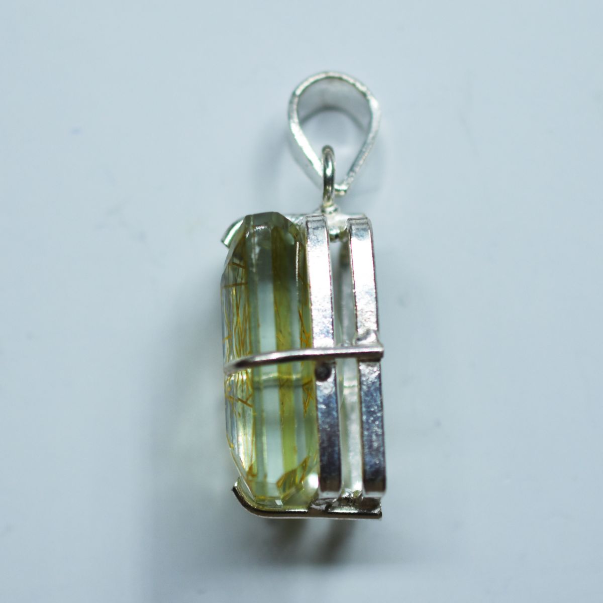 silver sapphire pendant India
