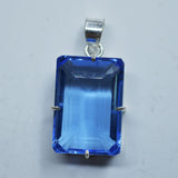 sterling silver topaz pendant