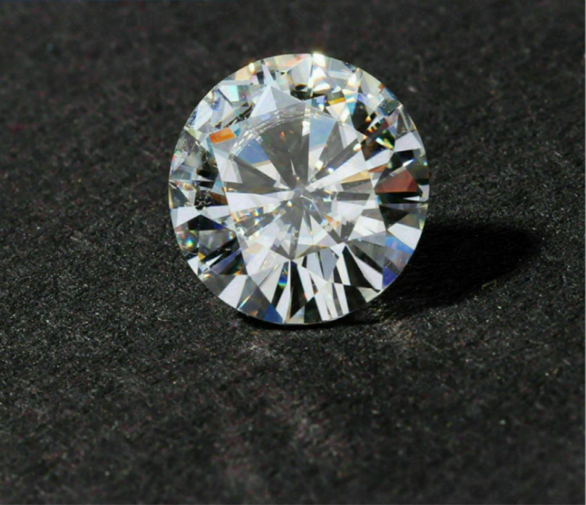Excellent Moissanite White Clear D Color VVS1 Round Cut 1.30 Ct Loose Gemstone