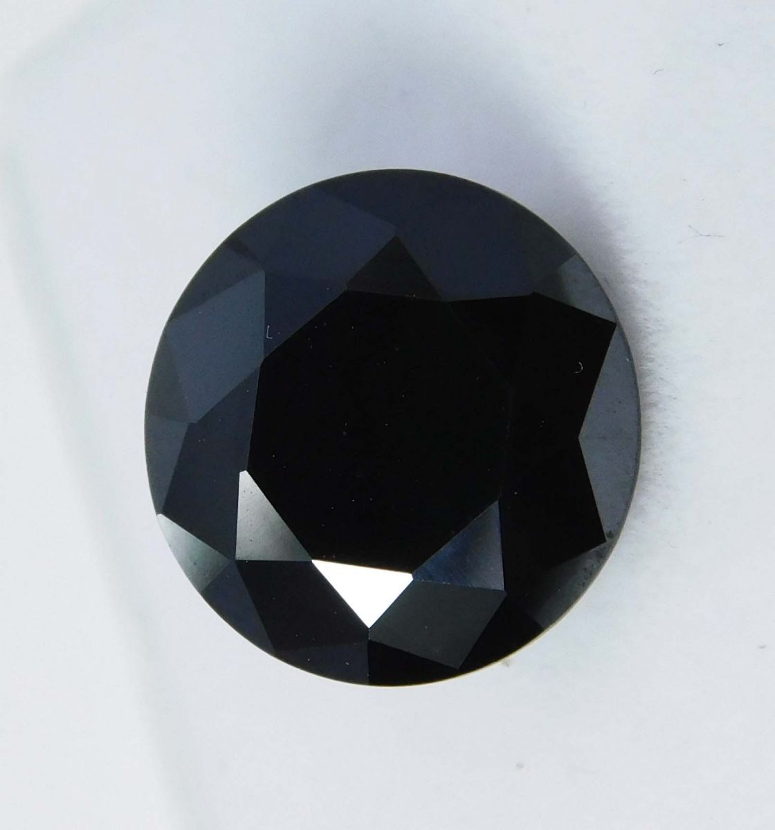 Natural Black Moissanite Round Shape 3 Ct Loose Gemstones