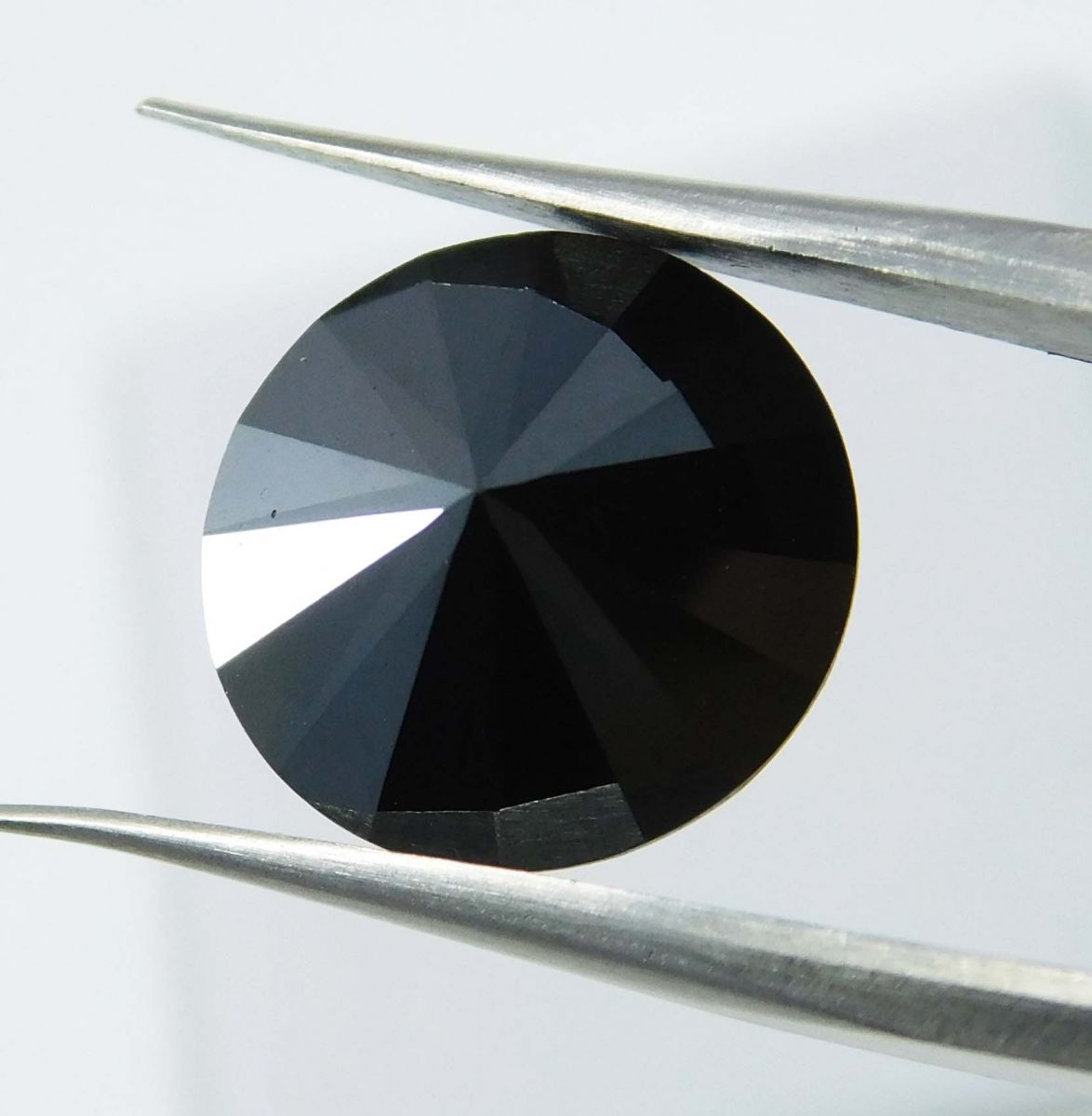 Natural Black Moissanite Round Shape 3 Ct Loose Gemstones