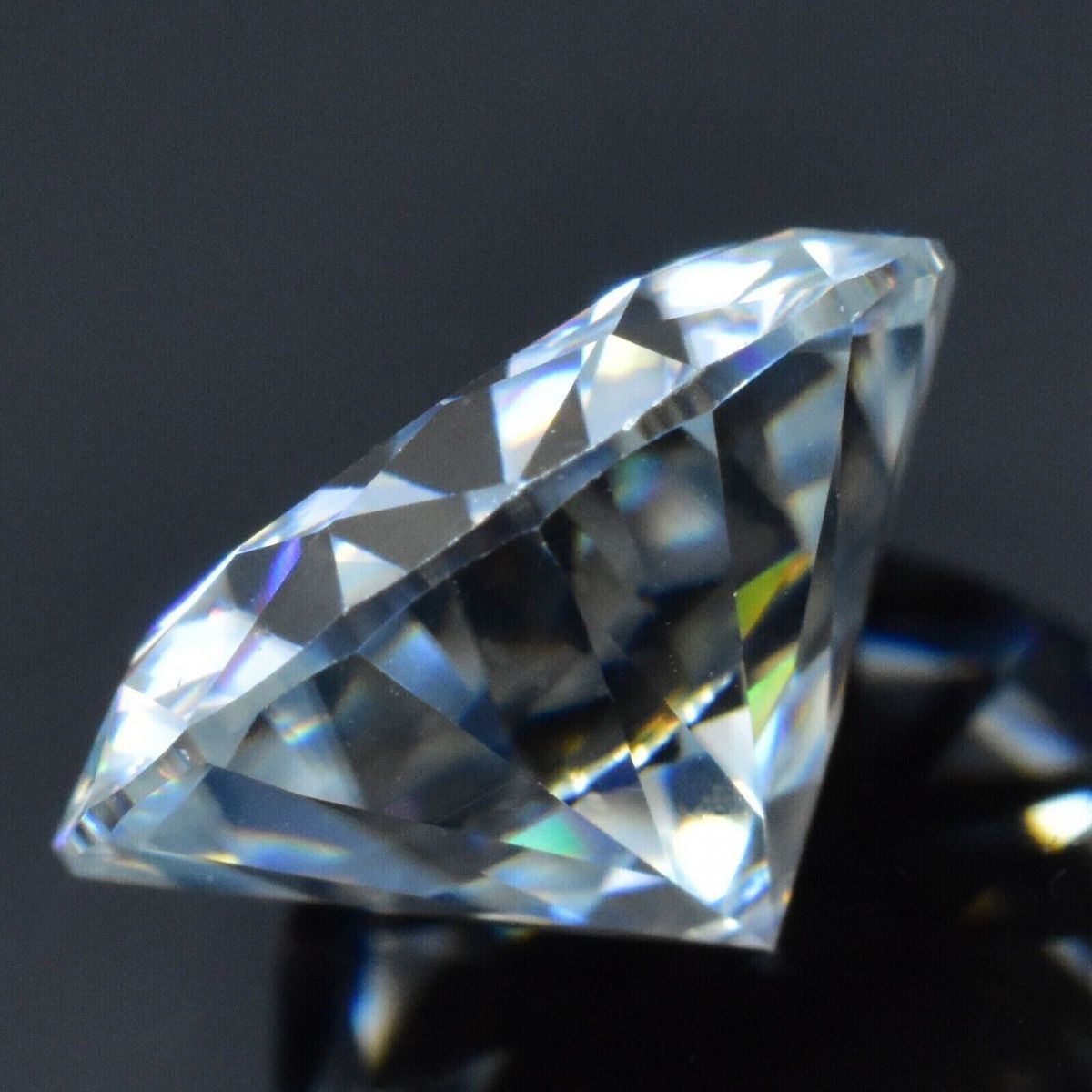 AA+ Synthetic Moissanite VVSI 4 mm CERTIFIED Clear White Color Round Diamond Cut