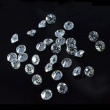 50 Pcs Lot Synthetic Moissanite VVSI D Color Round Cut CERTIFIED 1 mm Gemstone
