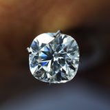 Synthetic Moissanite D Color CERTIFIED Diamond 2 Pcs Pair Square Cushion 3.5 MM