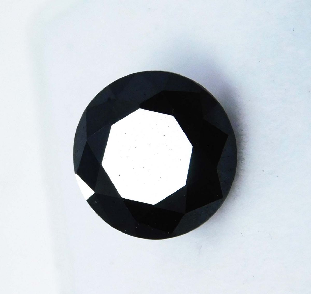 Natural Black Moissanite Round Shape 2.14 Ct Loose Gemstones