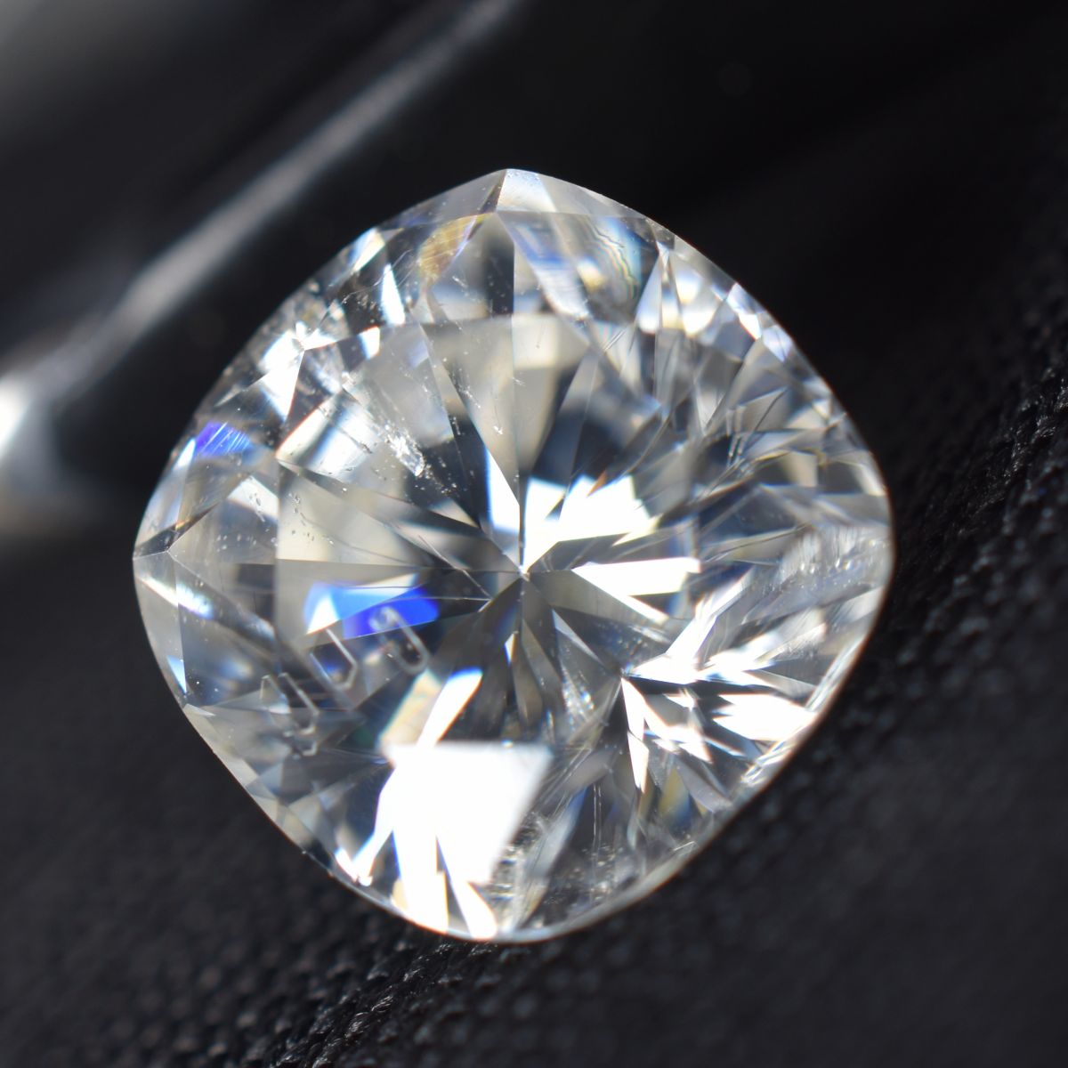 CERTIFIED Moissanite 3 x 3 MM VVS1 D Color Cushion Cut 1 Pcs Loose Gemstone