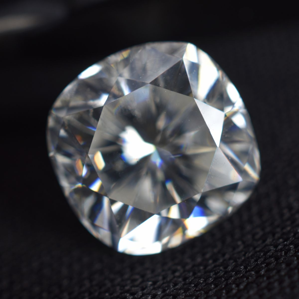 CERTIFIED Moissanite 3 x 3 MM VVS1 D Color Cushion Cut 1 Pcs Loose Gemstone