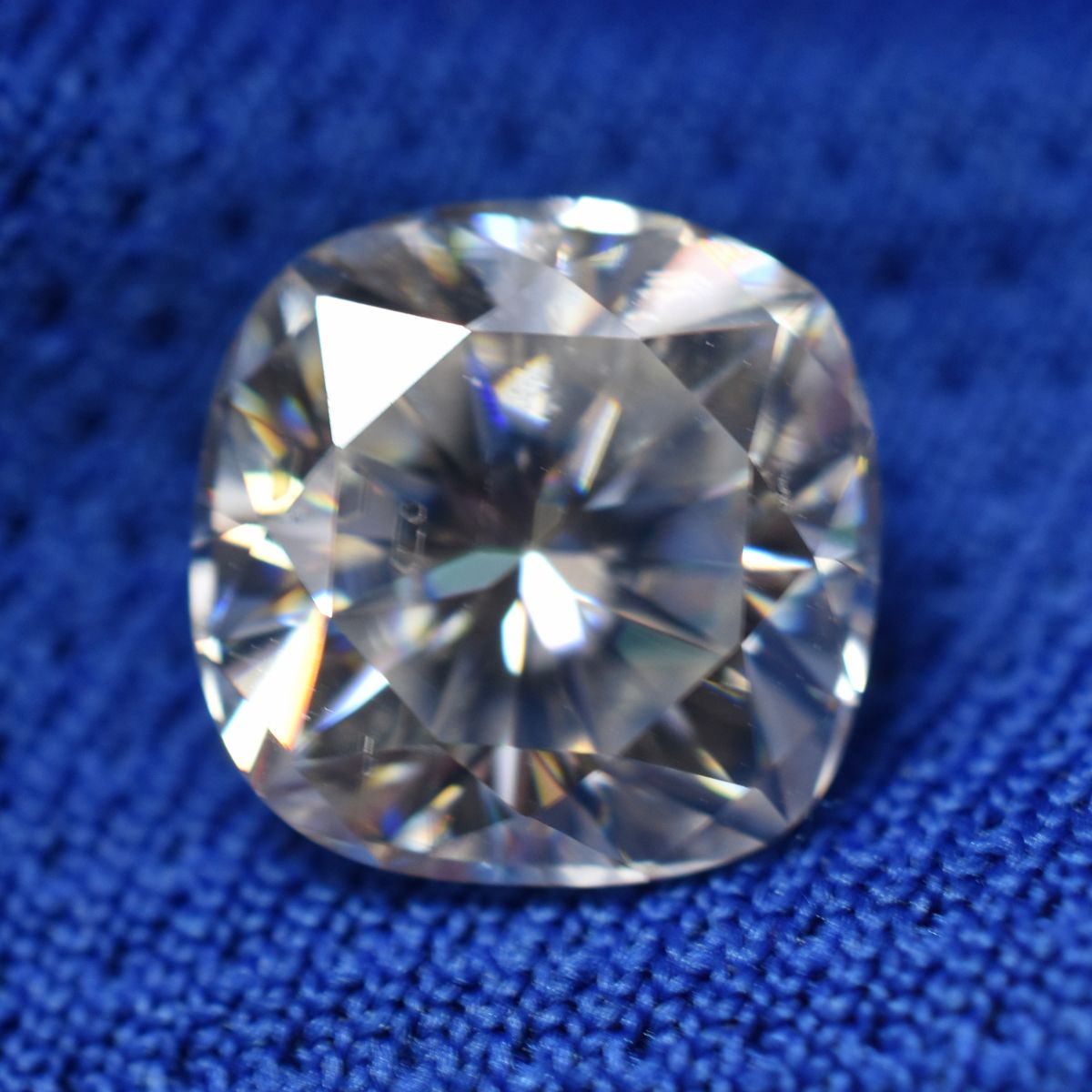 CERTIFIED Moissanite 3 x 3 MM VVS1 D Color Cushion Cut 1 Pcs Loose Gemstone