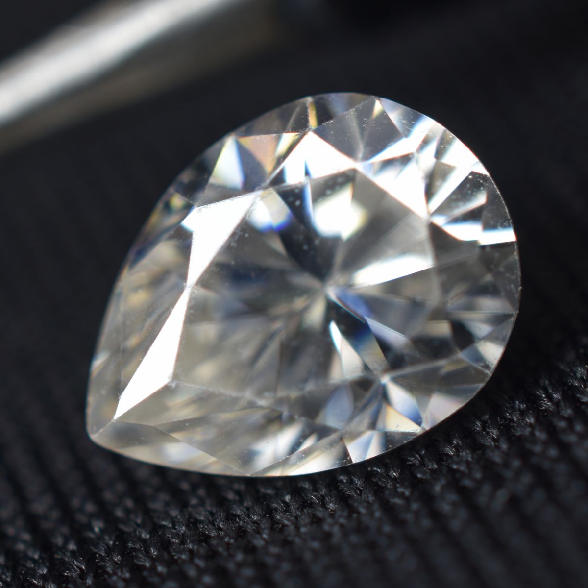 CERTIFIED Moissanite Pear Shape Loose Gemstone 13x9 MM VVS1 D Color 1 Pcs