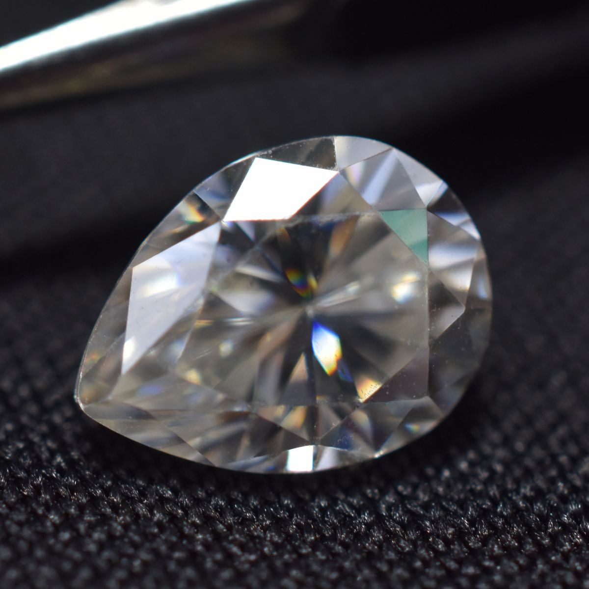 CERTIFIED Moissanite Pear Shape Loose Gemstone 13x9 MM VVS1 D Color 1 Pcs