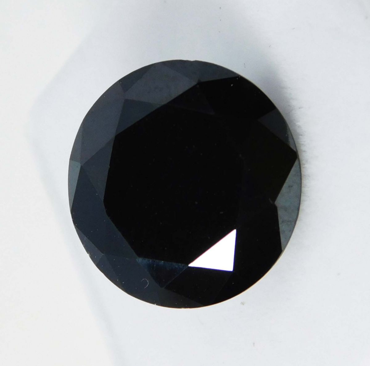 4.58 Ct Natural Black Moissanite Loose Gemstones Round Shape