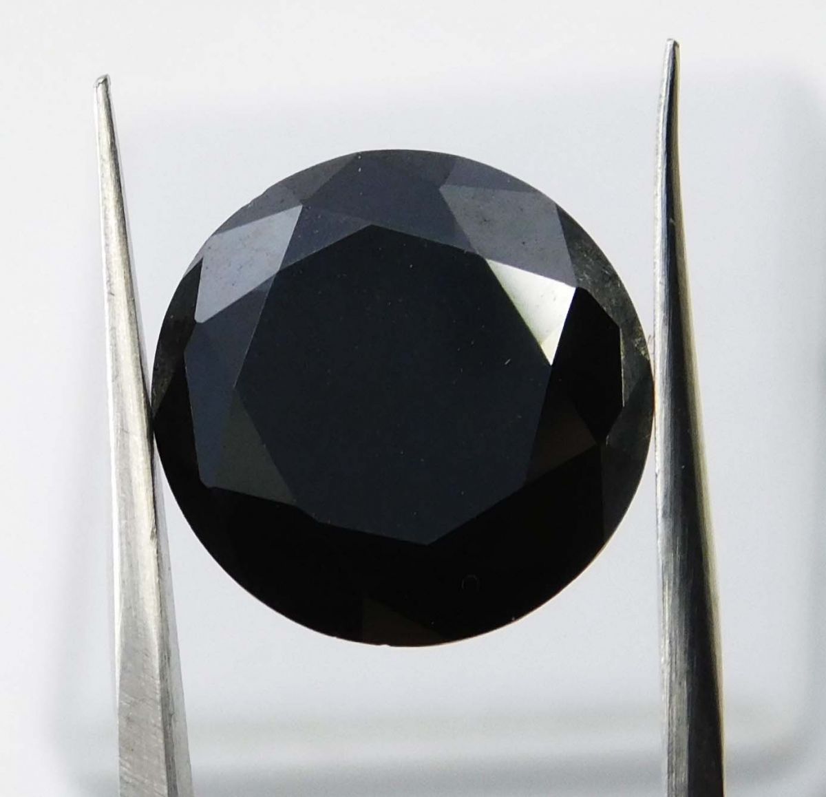 4.58 Ct Natural Black Moissanite Loose Gemstones Round Shape