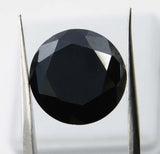 4.58 Ct Natural Black Moissanite Loose Gemstones Round Shape
