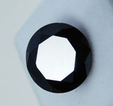 4.58 Ct Natural Black Moissanite Loose Gemstones Round Shape