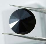 4.58 Ct Natural Black Moissanite Loose Gemstones Round Shape