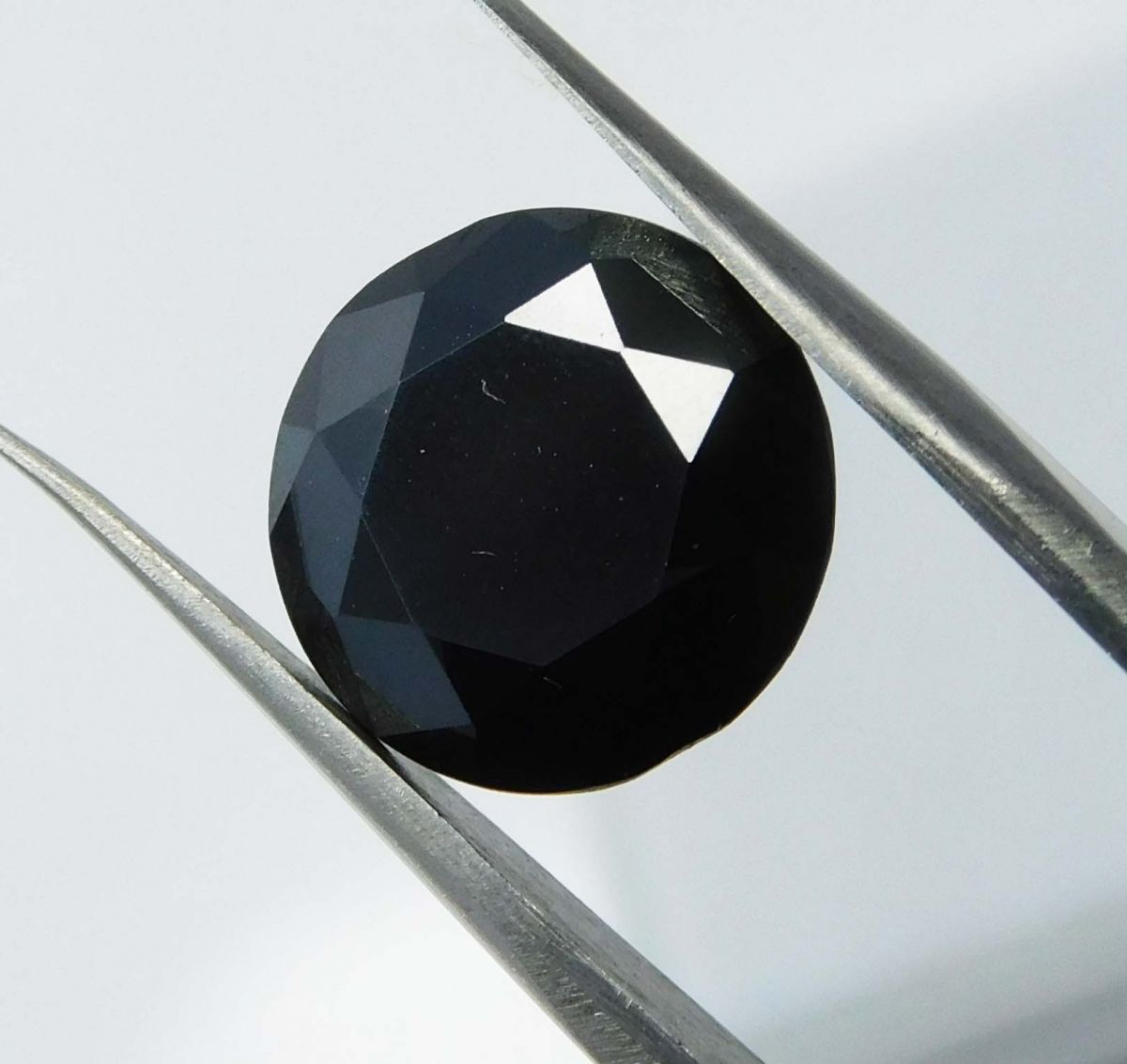 Natural Black Moissanite Round Shape 3 Ct Loose Gemstones