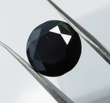 Natural Black Moissanite Round Shape 3 Ct Loose Gemstones