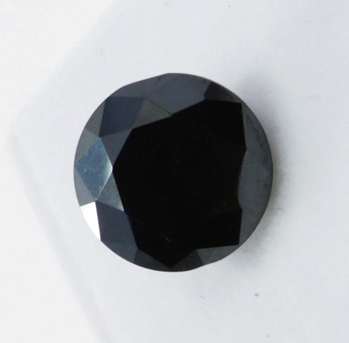 Natural Black Moissanite Round Shape 3 Ct Loose Gemstones