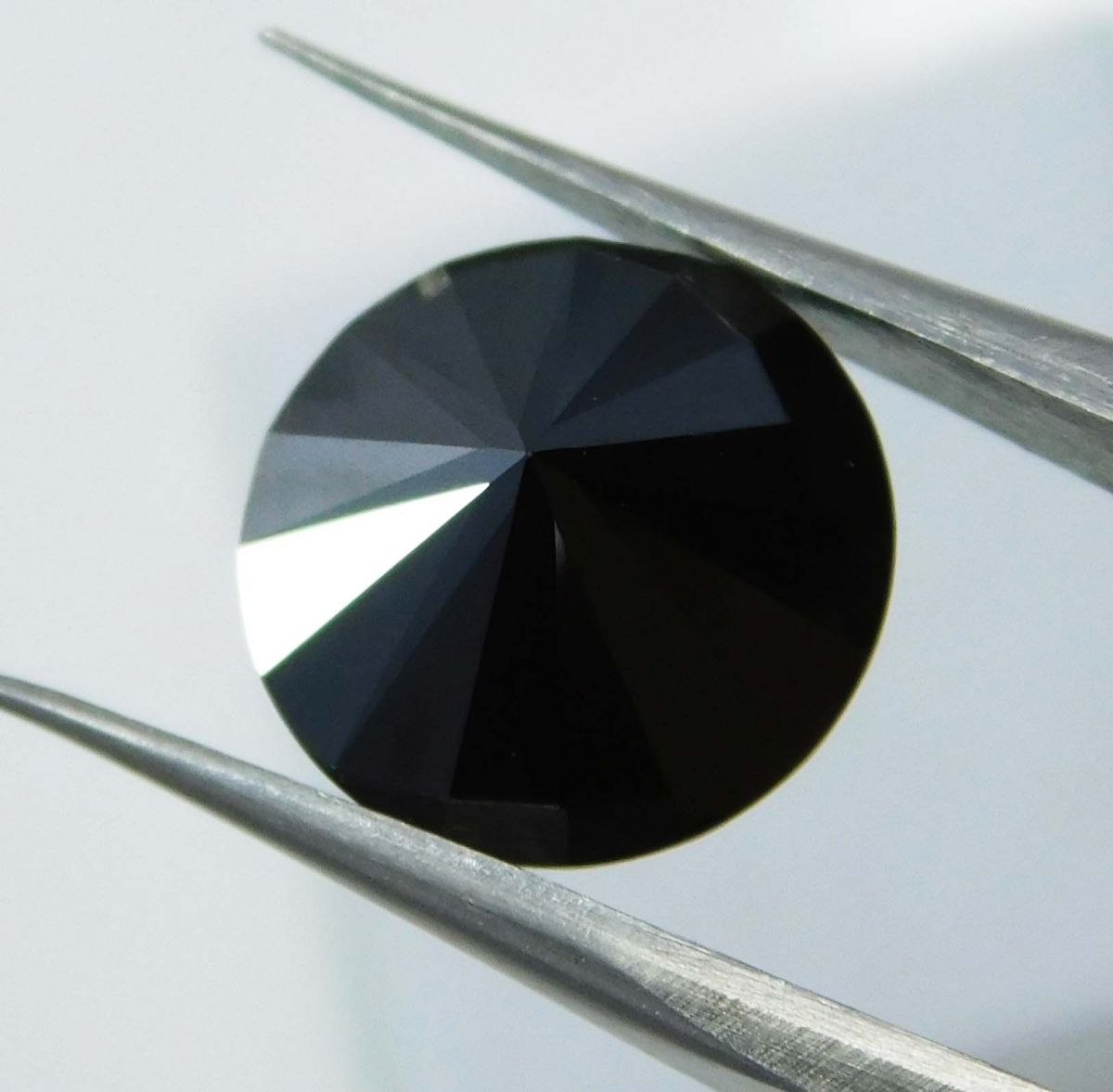 Natural Black Moissanite Round Shape 3 Ct Loose Gemstones