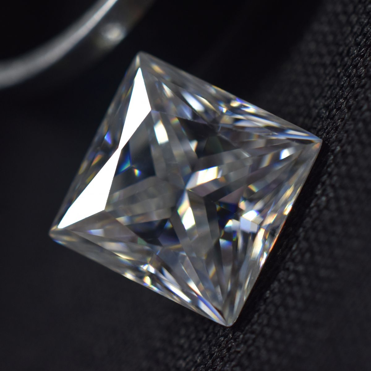 Synthetic Moissanite D Color Pair CERTIFIED Loose Gemstone Square 3.5x3.5 MM