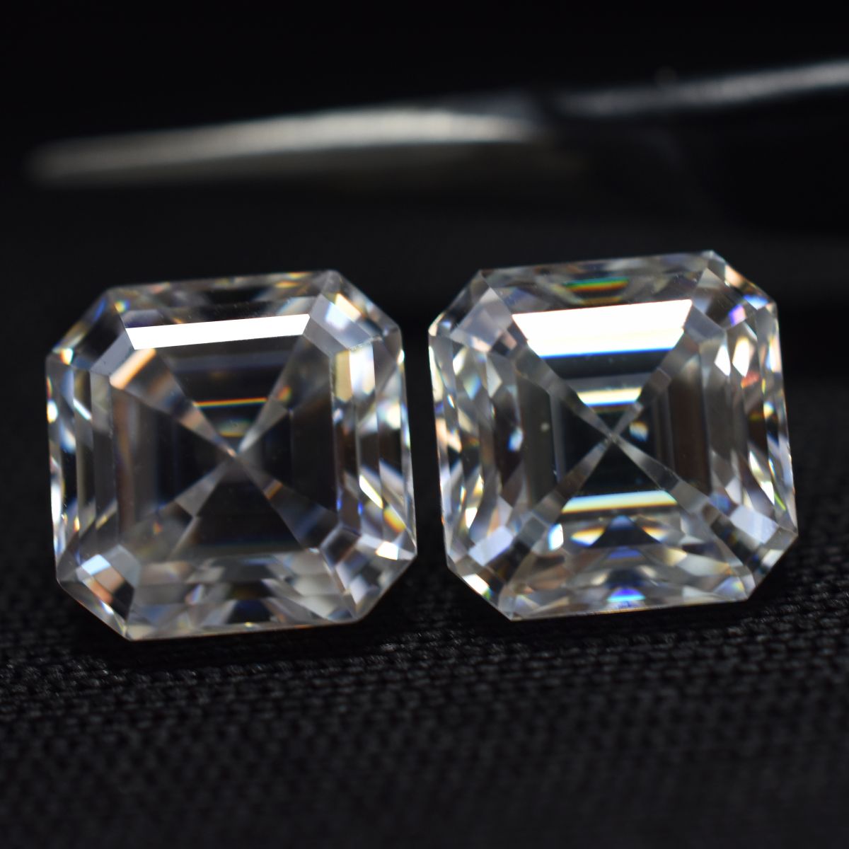 Synthetic Moissanite D Color Pair CERTIFIED Loose Gemstone Square 3.5x3.5 MM